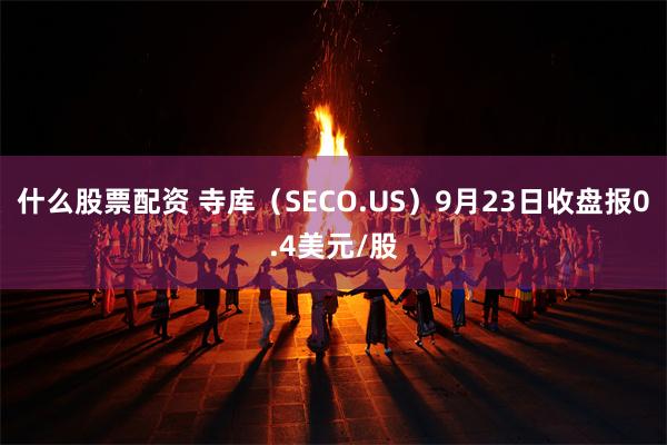 什么股票配资 寺库（SECO.US）9月23日收盘报0.4美元/股