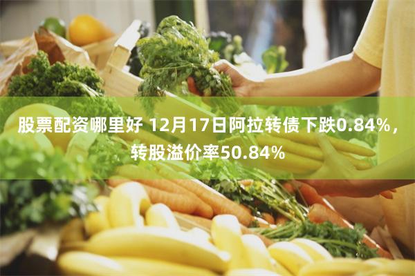 股票配资哪里好 12月17日阿拉转债下跌0.84%，转股溢价率50.84%